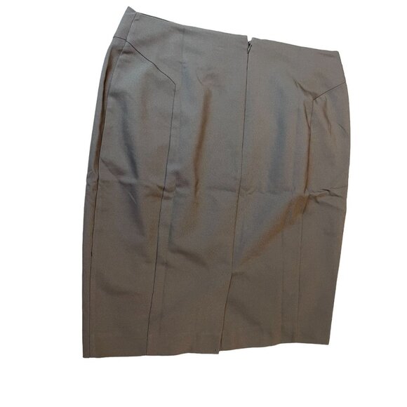 APT.9 Womens Torie Straight & Pencil Mini Skirt Stretch Olive Brown Size 10P - Picture 2 of 7
